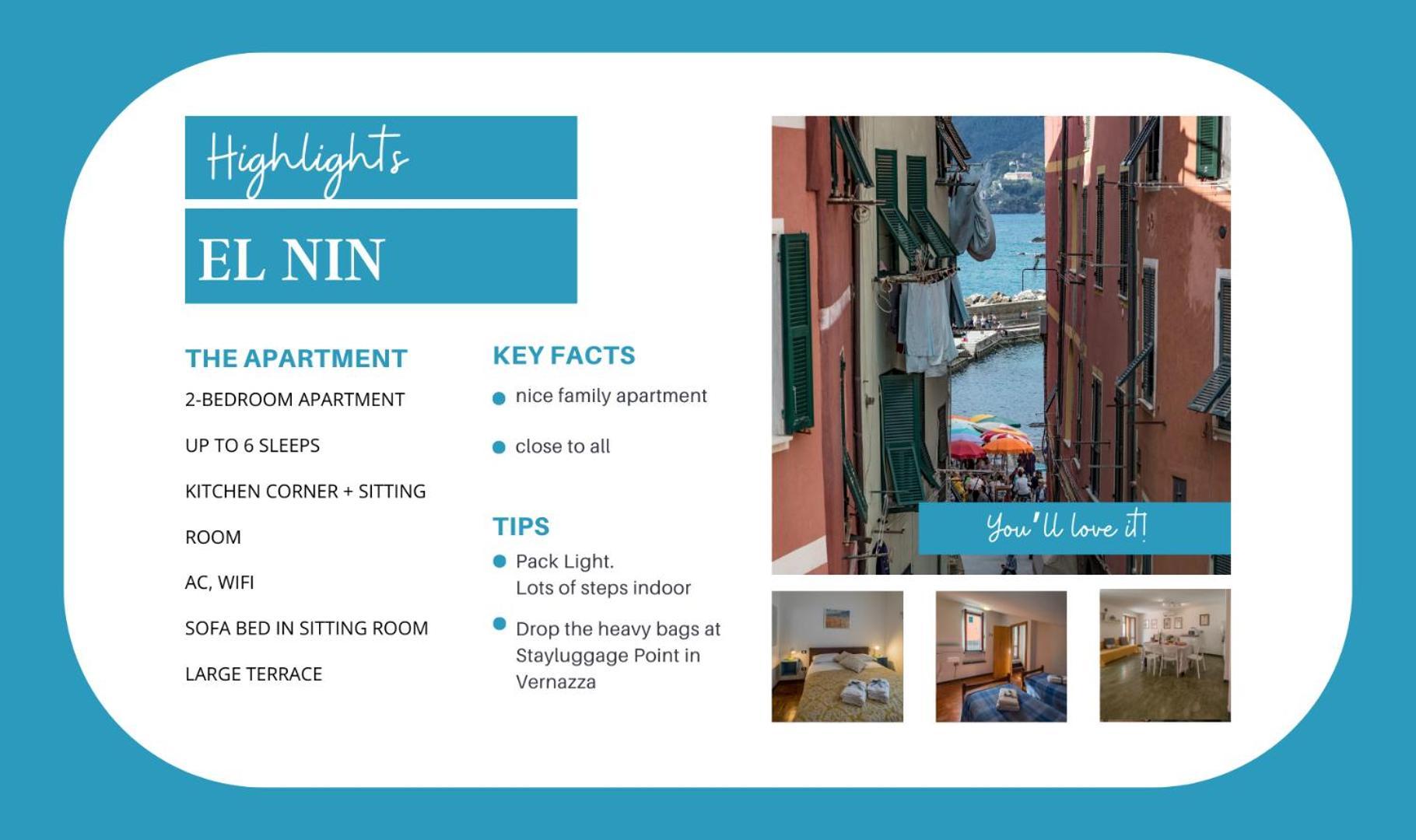El Nin Apartment With Terrace Vernazza Luaran gambar